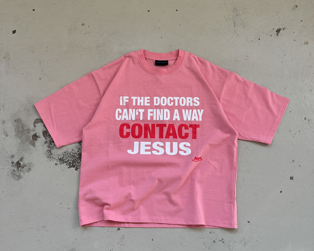 "CONTACT JESUS" SHIRT - PINK