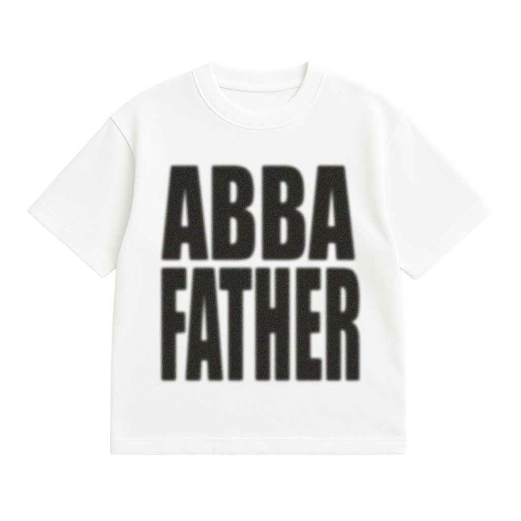 "ABBA FATHER" SHIRT - WHITE