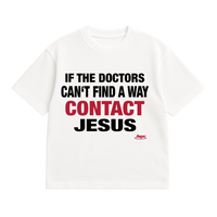 "CONTACT JESUS" SHIRT - WHITE