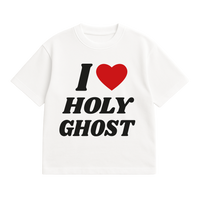 "I LOVE HOLY GHOST" SHIRT - WHITE