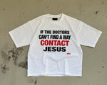 "CONTACT JESUS" SHIRT - WHITE