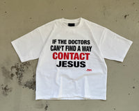 "CONTACT JESUS" SHIRT - WHITE