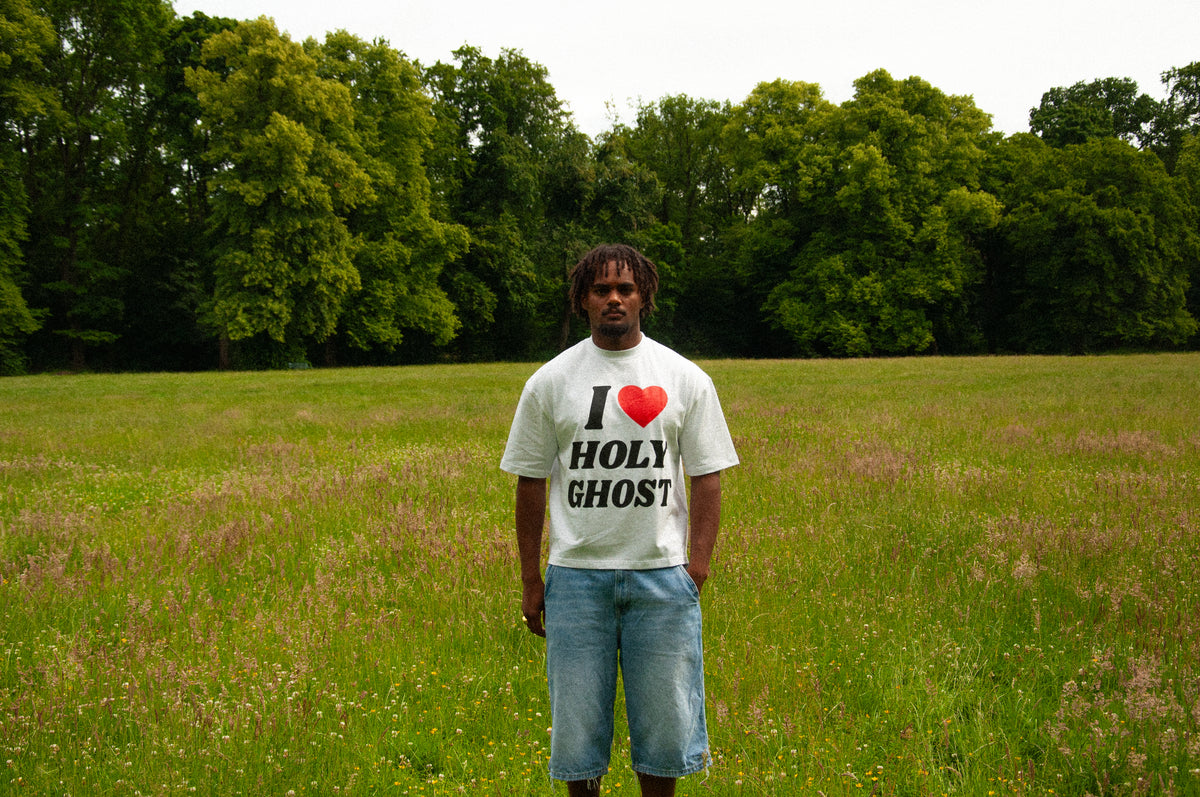 "I LOVE HOLY GHOST" SHIRT - WHITE