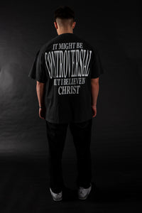 "CONTROVERSIAL" SHIRT WASHED BLACK