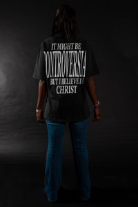 "CONTROVERSIAL" SHIRT WASHED BLACK