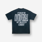 "CONTROVERSIAL" SHIRT WASHED BLACK